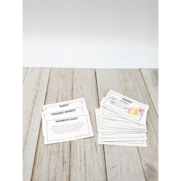 My Little Pony The Movie Monopoly Junior Replacement Character Card & Chance car - Picture 1 of 8